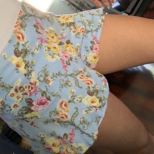Flowered print shorts